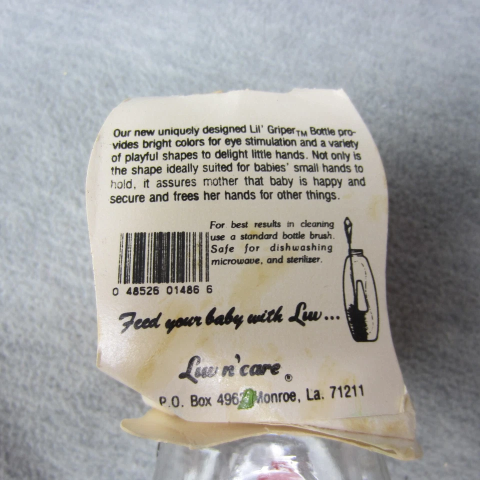 Luv N Care Vintage 80's Baby Plastic Bottle Little Gripper Balloon - Image 4 of 4