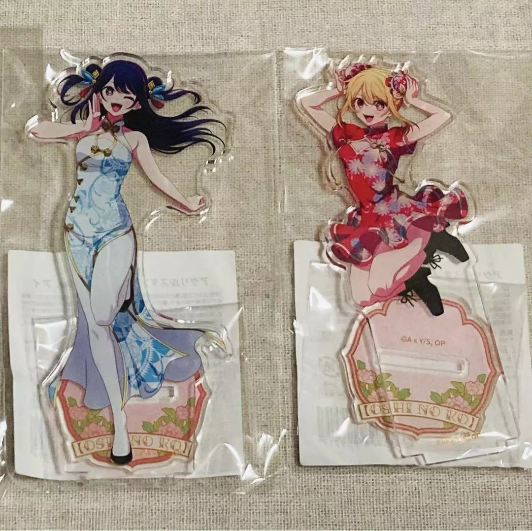 Aitai☆Kuji Oshi No Ko Exhibition Parco Factory Trading Mini Character  Acrylic Stand Exhibition Ver. SET