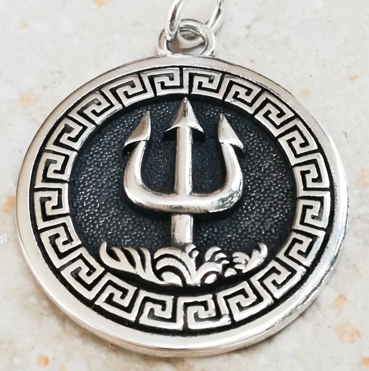 Sterling Silver 925 Trident of Poseidon the Greek God of Sea