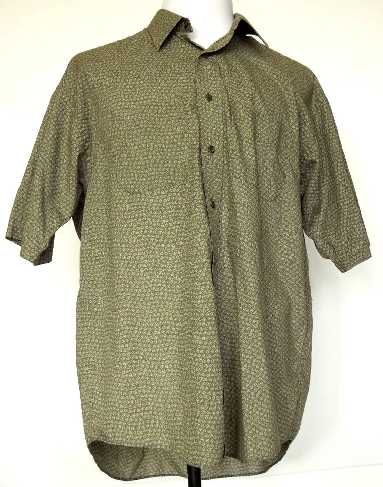 Van heusen olive cheap green shirt