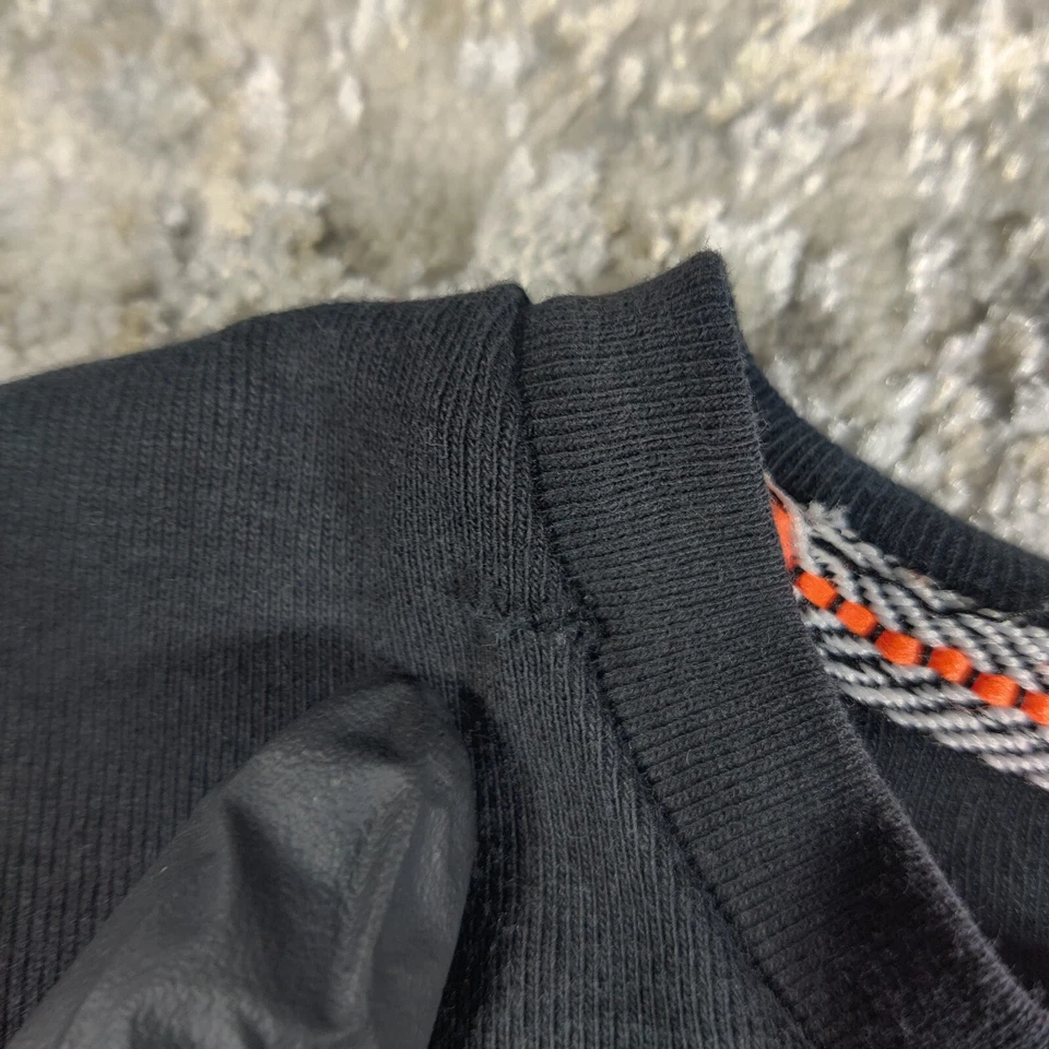 Camiseta Angelo Litrico Masculina Grande Preta Manga Curta Gráfica 100% Algodão - Imagem 3 de 4