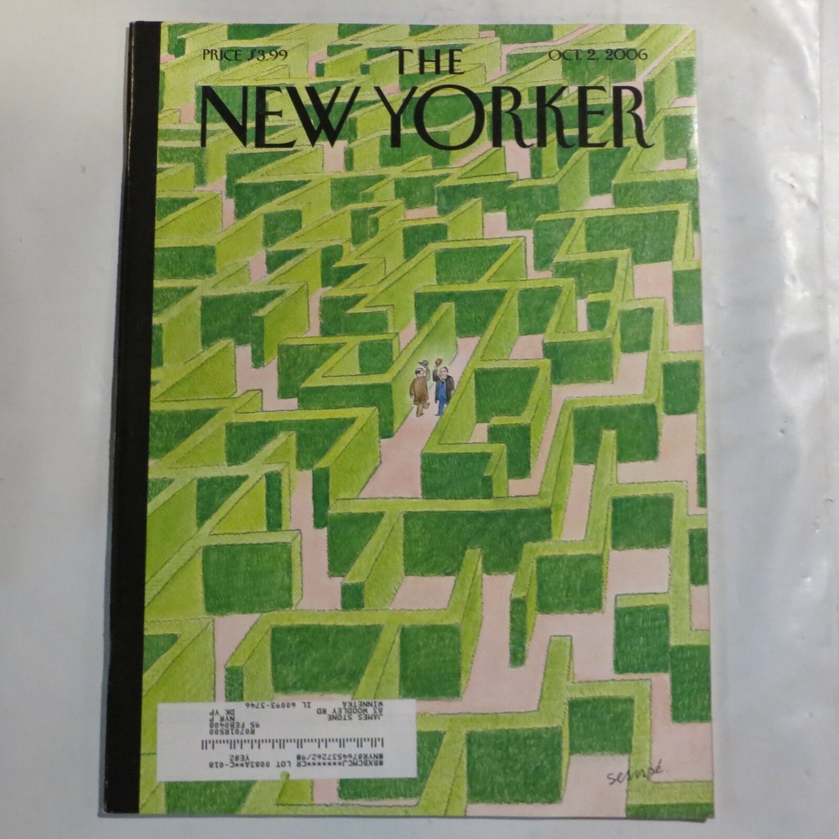 The NEW YORKER. October 2, 2006. “Chance Encounter” G7 | eBay
