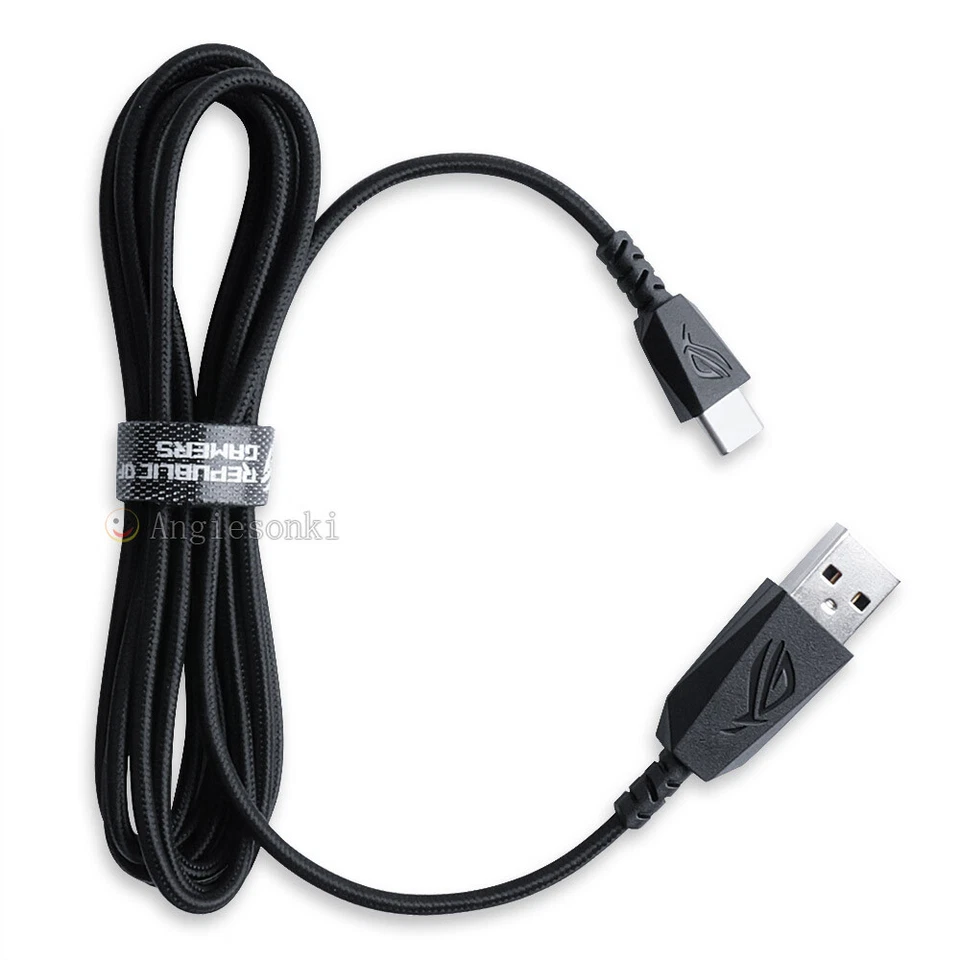 USB Type C 1.8M Cable For ASUS P704 ROG CHAKRAM Wired Mouse Charging Cable  - Image 2 of 4