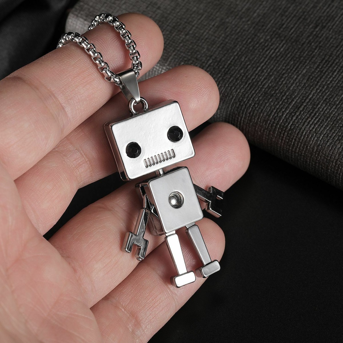 Argento Sterling Doppio Axe 3D Ciondolo/Ciondolo, Italiano Scatola Catena