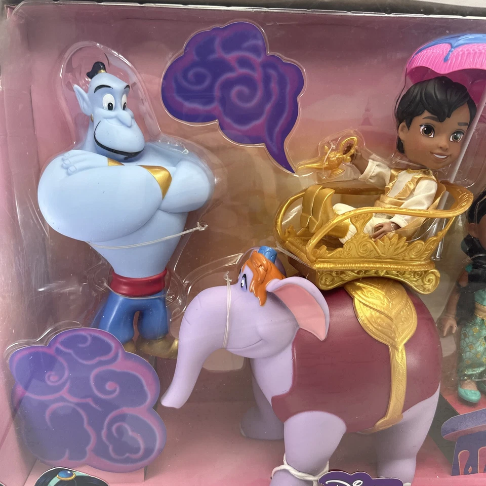 Disney Princesa Jazmín Pequeño Deluxe Set de Regalo Aladdin Genie Nuevo con Alfombra Mágica Foto 2 de 4