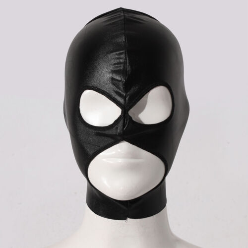Adult Headgear Elastic Balaclava Hoods Cosplay Motorcycle Helmet Lined Black - Picture 38 of 47