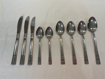 9 pieces MEDLEY Rebacraft Stainless Steel Japan Reed & Barton