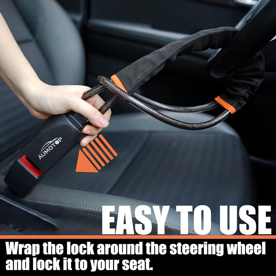 Steering Wheel Lock The Club Wheel Lock for Cars Seat Belt Lock Anti