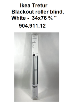 IKEA TRETUR Blackout Roller Blind 34x76 ¾
