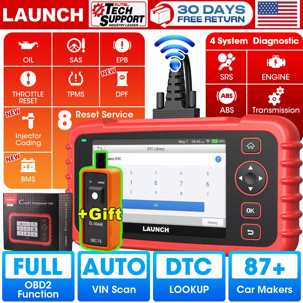 LAUNCH CRP123 OBD2 Scanner 2024 Newest Elite Code Reader  Engine/ABS/SRS/Transmission Car Diagnostic Tool, ABS Code Reader, SRS Scan  Tool, Check Engine