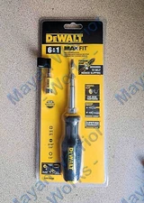 DEWALT MAX FIT Black Handheld 6-in-1 Multi-bit Screwdriver DWHT66569