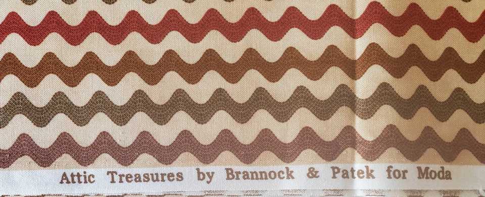 Brannock & Patek Attic Treasures Cotton Quilt Fabric Moda Zig Zag Trim 2 Yards - Image 3 of 3