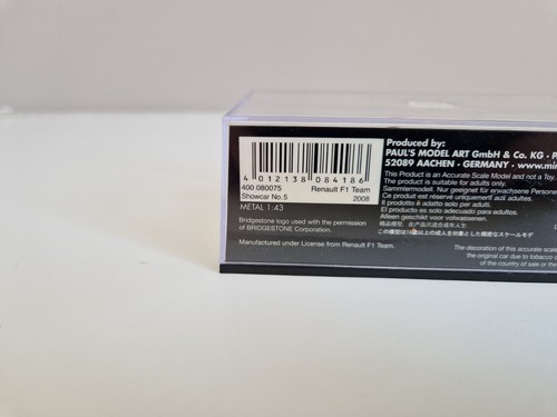 Minichamps 1/43 Renault R27 F. Alonso - Showcar 2008 - 400080075 - Imagen 7 de 7