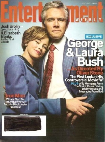 W Josh Brolin Entertainment Weekly May 2008 Elizabeth Banks Oliver Stone Pr Bush