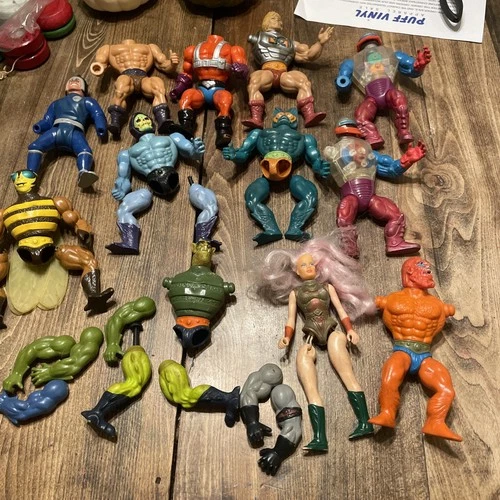Vtg 1980’s He-Man MOTU Broken/ Incomplete Figure Lot For Parts or Repair Toy