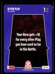 2025 Bo Jackson Battle Arena Alpha Update Play Card PL-7 ~ 10 Per Play ~ SSP