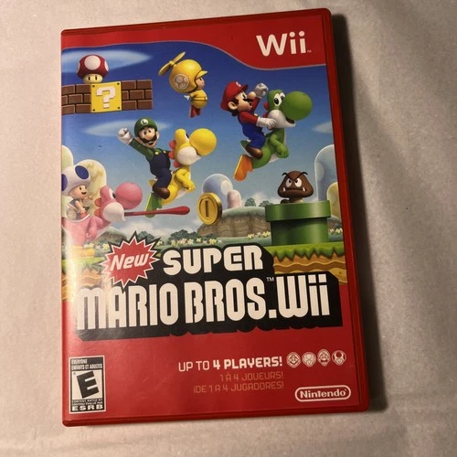 New Super Mario Bros (Wii, 2009) CIB Tested Disc Box Manual