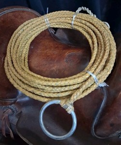 Vintage Rawhide Leather Riata Lariat Lasso