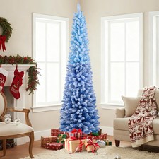 7 FT Snow-flocked Artificial Christmas Tree w/ 290 Warm White LED Lights8 Modes