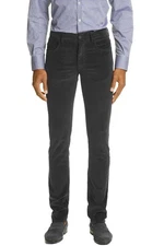 Canali Mens Regular Fit Stretch Cotton Blend Corduroy Pants 36 Charcoal NWT $325