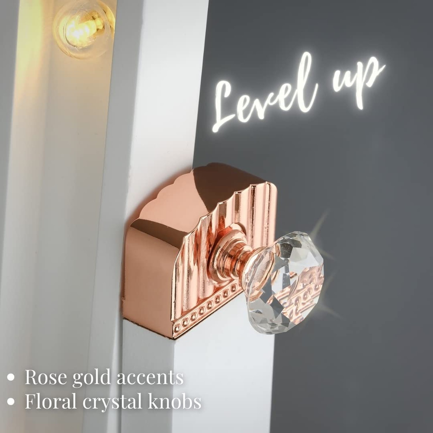 LUXFURNI Full Length Mirror With Stand, Full Body for Bedroom, Floor Cheval W...