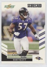 2007 Score Scorecard /750 Bart Scott #183 0t2