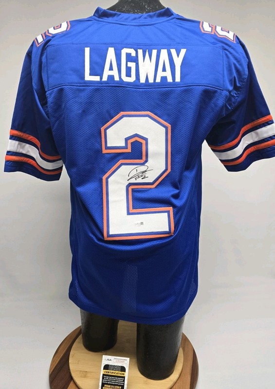 DJ Lagway Signed Jersey Florida Gators Blue Swamp Size XL JSA CJ52608 Autograph