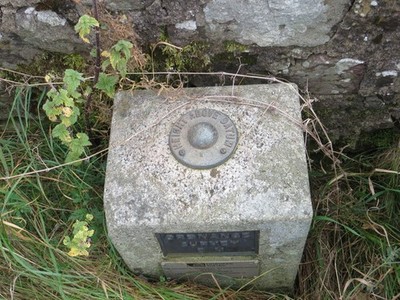 Photo A2 An Ordnance Survey Fundamental Bench Mark Ecclefechan This can  c2014