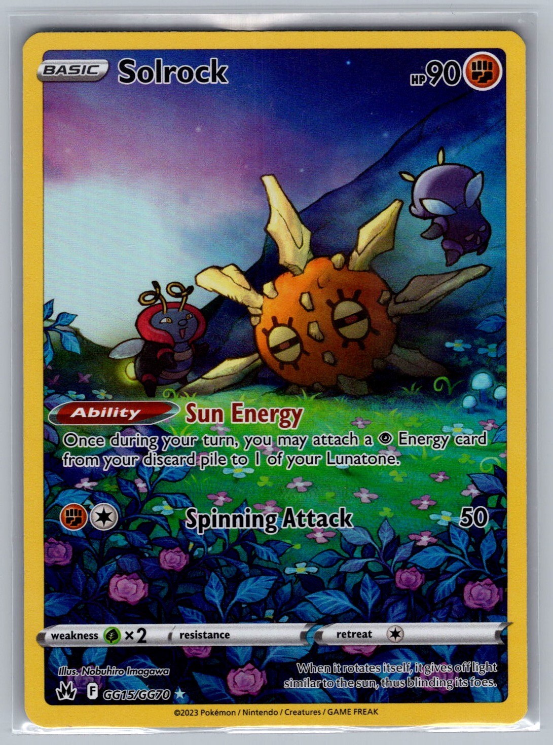 Solrock GG15/GG70 Holo Crown Zenith Galarian Gallery Pokemon NM