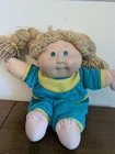 Cabbage patch kids 1987 doll, Blonde hair Green Eyes 12 Inches