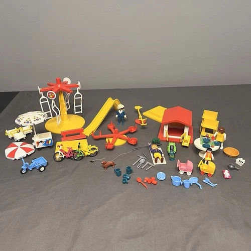 Lot Of VTG Playmobil Figurines & Toys Children’s Playground & Pieces For Home