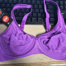 BALI purple Flexible Fit Comfort U Design Underwire Bra 3428 Size small