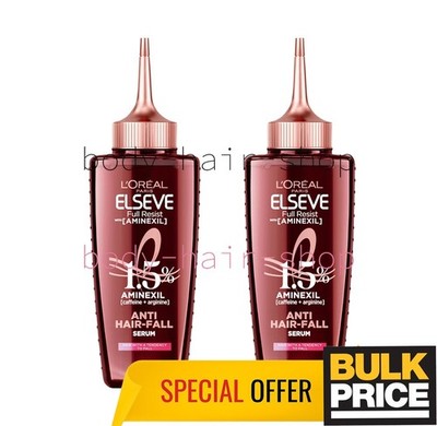 Loreal Elseve Full Resist Serum Anti-Hair Fall Menopause Thinning Hair Pack of 2