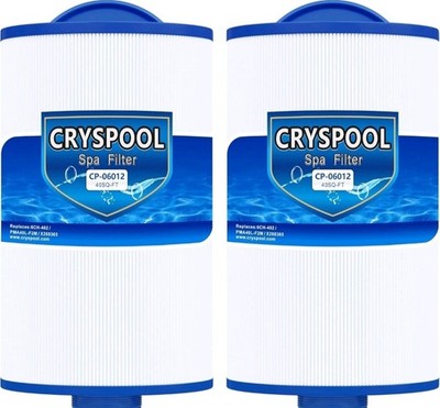 Cryspool 06012 Filter Compatible 6CH-402, PMA40L-F2M, X268543, Master Spas 2pk
