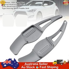 Steering Wheel Paddle Shifter For Hyundai Veloster 12-18 Aluminium Grey