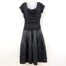 VTG Y2K SL Fashions Dress Womens 10 Whimsigoth Holiday Sequins Party Flapper