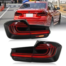 LED GTS Tail Light For 2013-2018 BMW 3-Series M3 F30 F35 F80 Taillights Smoked