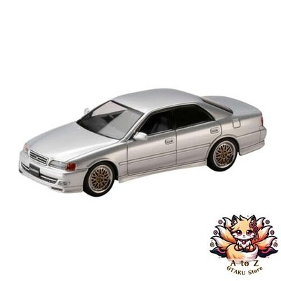 NEU HJ64 1/64 Toyota Chaser Tourer V JZX100 1998 / JDM Style Silber Metallic