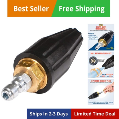 #ad Pressure Washer Tips Turbo Nozzle 4000 PSI Max. 5000 PSI 360° Rotating Turbo... $109.69
