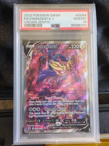 PSA 10 Zamazenta V 2023 SWSH Crown Zenith Galarian Gallery FA GG54/GG70 Pokemon