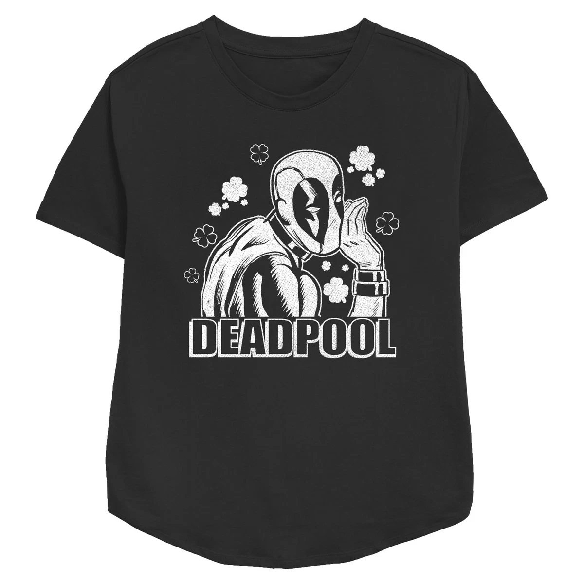 Marvel Deadpool Natale Hat Logo Maglietta