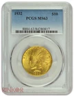 1932 $10 Indian Head PCGS MS 63