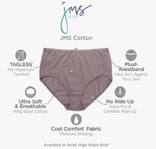 NEW Women's Hanes Cool Comfort Cotton Briefs 6 Pairs Size XL