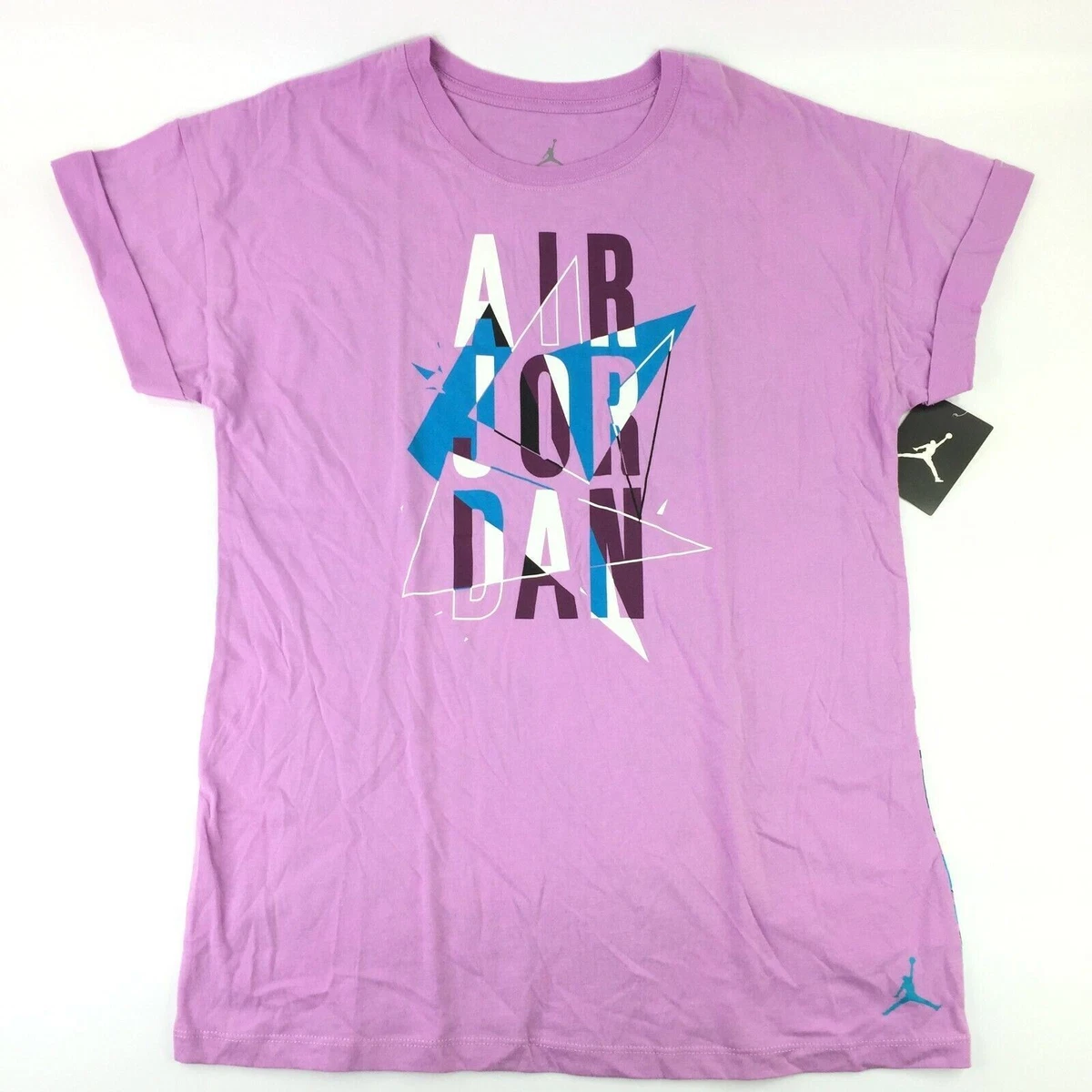 Nike Kids Air Jordan Graphic T Shirt Girls XL Geometric Print