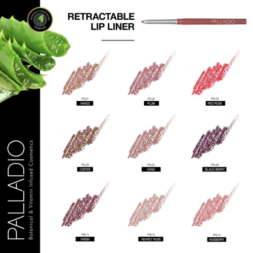 Retractable Waterproof Lip Liner High Pigmented and Creamy Color Slim Twist up S - Picture 5 of 12