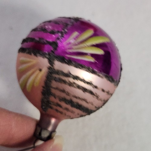 (5) Fantasia POLAND Hand Blown Pink Silver Purple Christmas Tree Small Ornaments - 第 11/22 張圖片