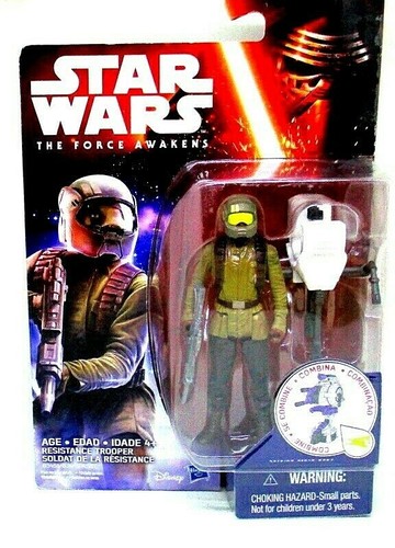 STAR WARS, RESISTANCE TROOPER, THE FORCE DESPIERTA CON ACCESORIOS, HASBRO, NUEVO - Imagen 3 de 12