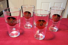 4 Vintage *BARLEY CREEK BREWING* Poconos, PA *Old Logo* 16 oz BEER PINT GLASSES