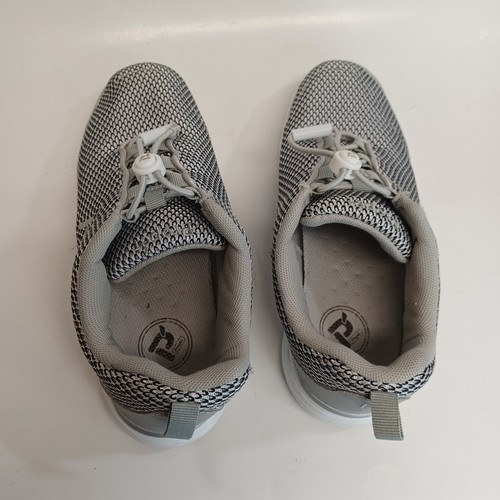 Propet Sneakers Donna 6M Grigio Argento Maglia Scarpe da Passeggio Comode Toggle Lacci - Foto 11 di 12
