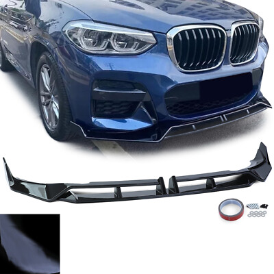 Front Spoiler Lippe Performance Schwarz Glanz passend für BMW X3 G01 ab 21